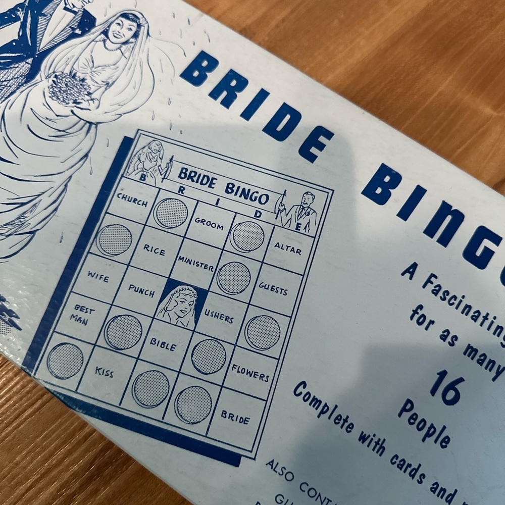 Bride Bingo Game - Blue